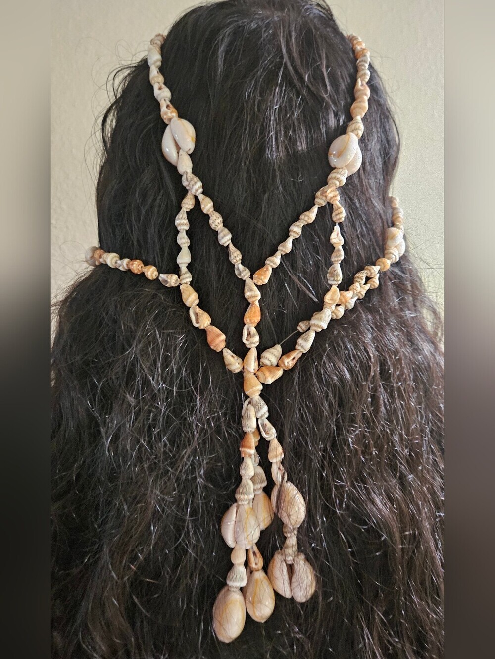Boho Seashell Hair Headpiece Hair Chain Festival Beach Costume Accessory